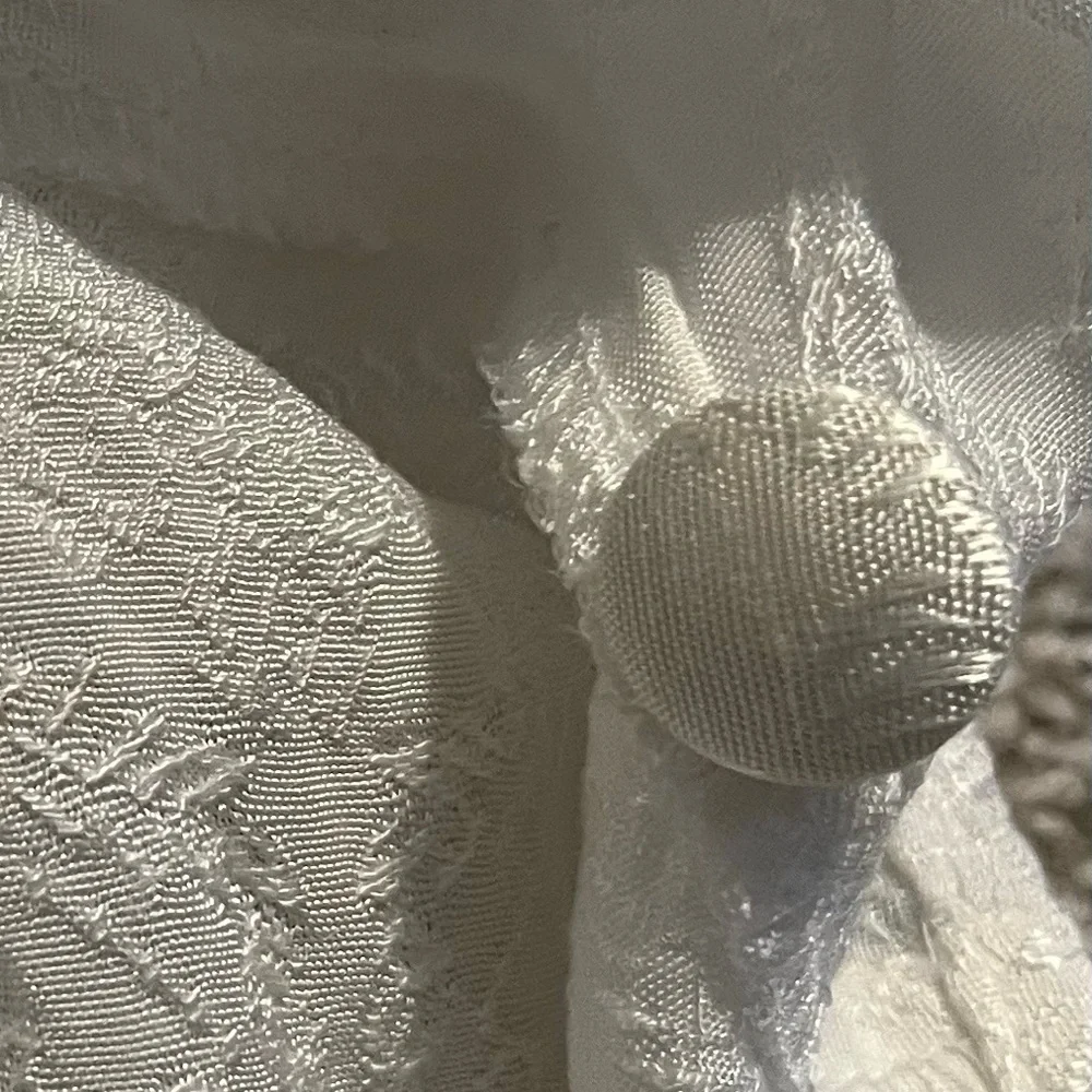 ⭐️SOLD Vintage 5-7-9 Shop White Lace Button-Front Maxi Dress - Picture 7 of 15